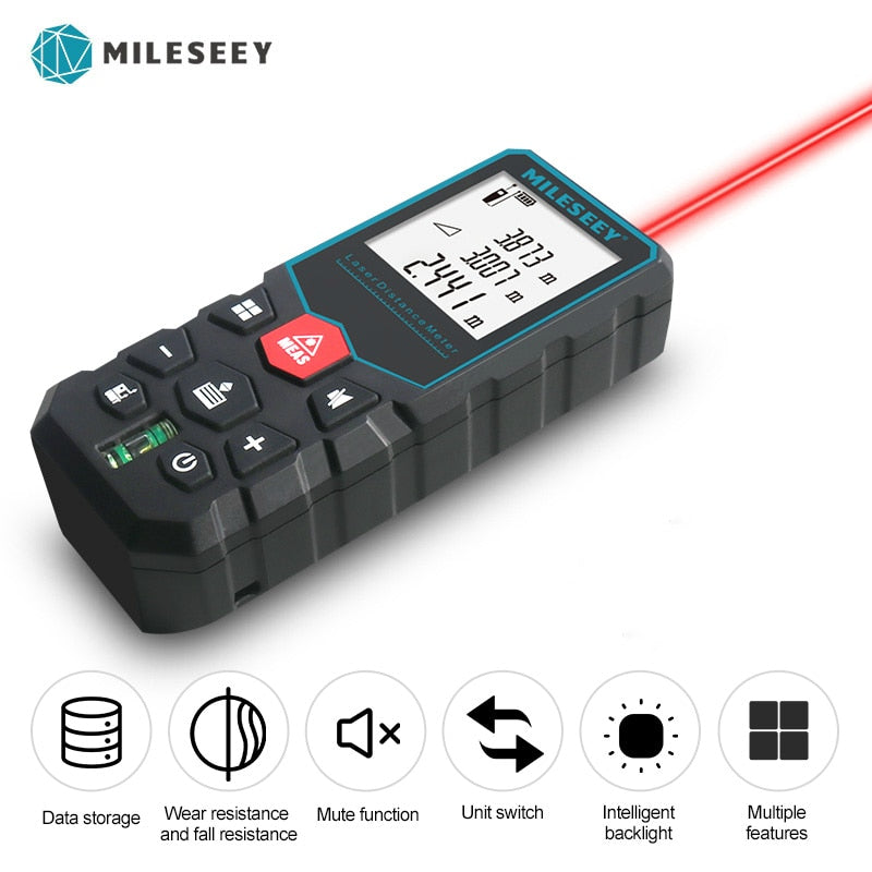 Mileseey MINI Laser Distance Meter X5 X6 Rangefinder Finder Handheld Trenas