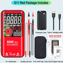 Load image into Gallery viewer, BSIDE Digital Multimeter Professional Electrician Tester USB Charge
