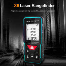 Load image into Gallery viewer, Mileseey MINI Laser Distance Meter X5 X6 Rangefinder Finder Handheld Trenas
