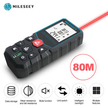 Load image into Gallery viewer, Mileseey Laser Distance Meter Electronic Roulette Laser Digital Tape Rangefinder
