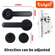 Load image into Gallery viewer, Tuya Biometric Fingerprint Smart Door Lock Password Electronic Digital Lock
