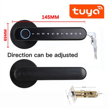 Load image into Gallery viewer, Tuya Biometric Fingerprint Smart Door Lock Password Electronic Digital Lock
