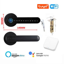 Load image into Gallery viewer, Tuya Biometric Fingerprint Smart Door Lock Password Electronic Digital Lock
