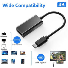 Load image into Gallery viewer, USB Type C Video Cable Converter Cable 4K USB3.1 10Gbps HDTV Adapter Cord
