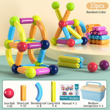 Load image into Gallery viewer, Kids Magnetic Construction Set Magnetic Balls Stick Building Blocks Montessori Educational Toys For Children Gift
