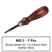 Load image into Gallery viewer, WUTA Sharp Leather Edge Beveler Edge Skiving Polishing Leather Tools DIY Belt Maker High Carbon Steel Leather Craft Beveller
