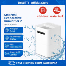 Load image into Gallery viewer, Smartmi Humidifier 2 For Home CJXJSQ04ZM House Steam Air Humidifier 4L White Mist-free Mi-home Smart Control
