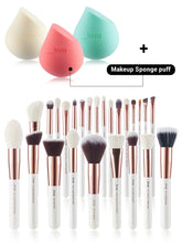 Load image into Gallery viewer, Jessup Professional Makeup brushes set ,6- 25pcs Makeup brush Natural Synthetic Foundation Powder Highlighter Pearl White T215
