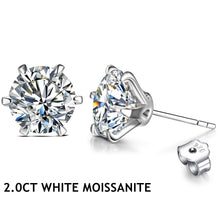Load image into Gallery viewer, New Arrival 3.0 Carat Moissanite Gemstone Stud Earrings  Solid 925 Sterling Silver D color Solitaire Fine Jewelry
