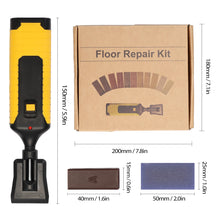 Load image into Gallery viewer, Household DIY Floor Repair Kit Multifunctional Repairs Tool Kit Wooden Floor Scratches Mend Utility Tool Kit with 11 Wax Blocks
