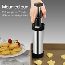 Load image into Gallery viewer, Cookie Press Maker Biscuit Making Press Machine Manual Cookie Press Stamps Gun With 8 Nozzles 13 Cookie Molds Baking Tools
