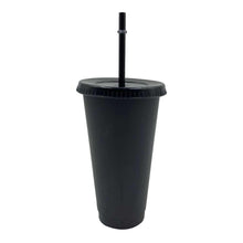 Load image into Gallery viewer, 5PCS Straw Coffee Cup Plastic Tumbler with Straw And Lid Reusable Water Juice Cup for Party Straw Cup Coffee Mug
