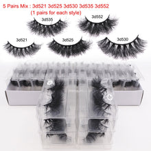Load image into Gallery viewer, RED SIREN Mink Lashes Wholesale Eyelashes Bulk 5/30/50 Pairs Soft Fluffy Messy Natural Mink Lashes Makeup Mink Eyelashes
