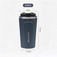 Load image into Gallery viewer, Mug Coffee Cup with Cover Stainless Steel Silicone Metal Coffee Insulated Water Cup Portable Outdoor Portable Cup For Gifts
