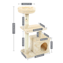 Load image into Gallery viewer, Cat Scratcher Tower Home Furniture Cat Tree Pets Hammock Sisal Cat Scratching Post Climbing Frame Toy Spacious Perch
