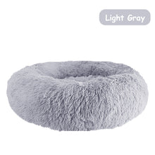 Load image into Gallery viewer, Donut Dog Bed Warm Soft Long Plush Pet bed For Samll Large Dog House Cat Calming Beds Washable Winter Kennel Sofa Cushion Mat
