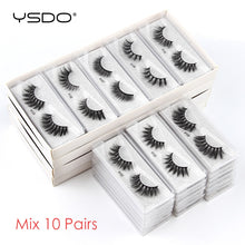 Load image into Gallery viewer, YSDO Eyelashes 10/20/50/100 PCS 3d Mink Eyelashes Natural Mink Lashes False Eyelashes Makeup Lashes In Bulk
