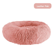 Load image into Gallery viewer, Donut Dog Bed Warm Soft Long Plush Pet bed For Samll Large Dog House Cat Calming Beds Washable Winter Kennel Sofa Cushion Mat
