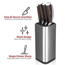 Load image into Gallery viewer, XITUO Kitchen Knife Holder Multi-functional Inserted Knife Storage Stand Cutlery Scissors Cooking Utensils Knife Tool Organizer

