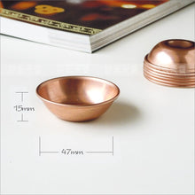 Load image into Gallery viewer, Mini copper bowl,Bowl of water,Water Offering Bowls,Disciples of the Buddha to supply water to the Buddha cup
