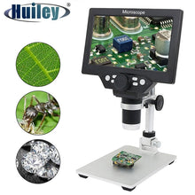 Load image into Gallery viewer, 1200X Video Microscope Digital Portable 7&amp;quot  for Soldering Electronic PCB Inspection
