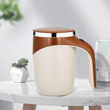Load image into Gallery viewer, Lazy Coffee Stirring Cup Auto Stirring Cup Magnetic Rotating Electric Milk Cup Mark Cup 304 Stainless Steel
