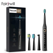 Load image into Gallery viewer, Fairywill Electric Sonic Toothbrush FW-507 USB Charge Rechargeable Adult Waterproof Electronic Tooth 8 Brushes Replacement Heads

