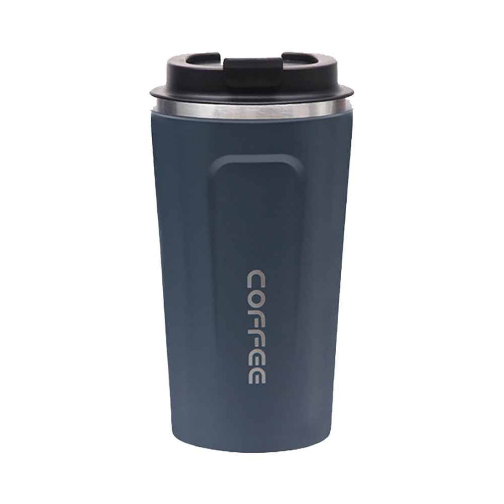 Mug Coffee Cup with Cover Stainless Steel Silicone Metal Coffee Insulated Water Cup Portable Outdoor Portable Cup For Gifts