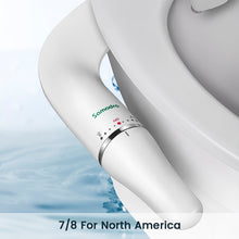 Load image into Gallery viewer, SAMODRA Toilet Bidet Ultra-Slim Bidet Toilet Seat Attachment With Brass Inlet Adjustable Water Pressure Bathroom Hygienic Shower
