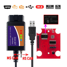 Load image into Gallery viewer, ELM327 USB FTDI with switch code Scanner FORscan ELMconfig HS CAN and MS CAN super elm327 obd2 v1.5 BT elm 327 wifi
