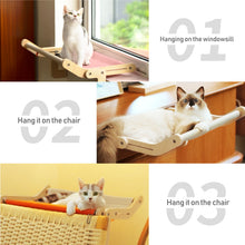 Load image into Gallery viewer, Mewoofun Sturdy Cat Window Perch Wooden Assembly Hanging Bed Cotton Canvas Easy Washable Multi-Ply Plywood Hot Selling Hammock
