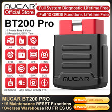 Load image into Gallery viewer, MUCAR BT200 Automotive Diagnostic Tools Obd 2 Bluetooth Wifi Scanner for All Cars Auto Obd2 Tester 15 Resets Diagnosis Brake
