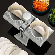 Load image into Gallery viewer, Double Head Automatic Dumpling Maker Mould, Wrap Two At A Time Safety PP Material, Easy-tool For Dumplin
