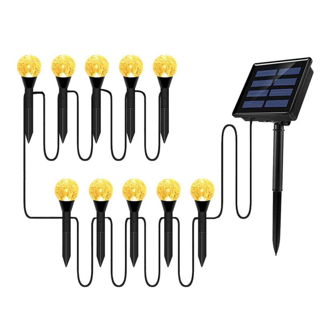 Outdoor Solar Bubbles Lawn Lamp String Set Landscape Decoration IP65 Waterproof Leds Solar-Powered Stake Lights