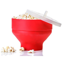 Load image into Gallery viewer, 1pc Silicone Popcorn Bowl Microwave Oven Popcorn Bucket Heat Resistant Foldable Bakingwares Bucket
