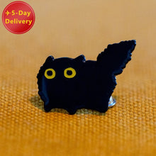 Load image into Gallery viewer, Cute Black Cat Soft Enamel Pin Lapel Badge Brooches
