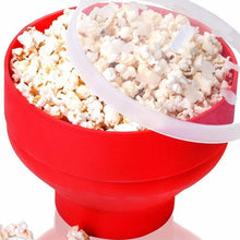 Load image into Gallery viewer, 1pc Silicone Popcorn Bowl Microwave Oven Popcorn Bucket Heat Resistant Foldable Bakingwares Bucket

