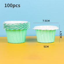 Load image into Gallery viewer, 100Pcs Disposable Baking Cupcake Liners Cup Paper Baking Wrappe Case Cake Muffin Box Cake Tool
