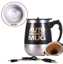 Load image into Gallery viewer, USB Automatic Self Stirring Magnetic Mug 304 Stainless Steel Smart Coffee Milk Mixer Stir Cup Thermal Blender Gift Water Bottle
