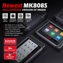 Load image into Gallery viewer, Autel MaxiCOM MK808 OBD2 Scanner Automotivo Car Diagnostic Tool OBD 2 Scanner Active Test Code Reader Key Coding Tool MK808S
