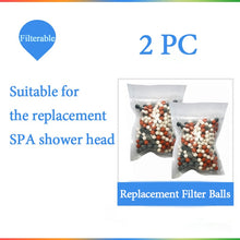 Load image into Gallery viewer, ZhangJi Bathroom 3-Function SPA Shower Head with Switch Stop Button high Pressure Anion Filter Bath Head Water Saving Shower
