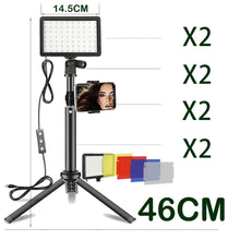 Load image into Gallery viewer, LED Photography Video Light Panel Lighting Photo Studio Lamp Kit For Shoot Live Streaming Youbube With Tripod Stand RGB Filters
