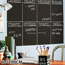 Load image into Gallery viewer, Large Chalkboard Wall Sticker Self-Adhesive Removable Waterproof Chalkboard Paper DIY Kids&#39; Room Decor with Chalk
