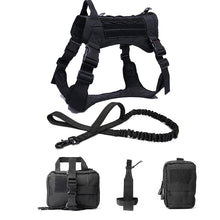 Load image into Gallery viewer, Tactical Dog Harnesses Pet Training Vest Dog Harness And Leash Set For Small Medium Big Dogs Walking Hunting
