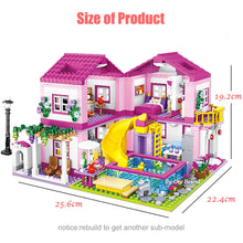 Load image into Gallery viewer, Friends City House Summer Holiday Villa Castle Building Blocks Sets Figures Swimming Pool DIY Toys
