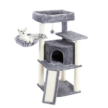 Load image into Gallery viewer, 180CM Multi-Level Cat Tree For Cats With Cozy Perches Stable Cat Climbing Frame Cat Scratch Board Toys Gray&amp; Beige
