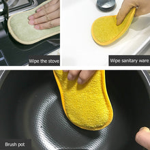 Load image into Gallery viewer, 5pcs Kitchenware Brushes Bowl Pot Pan Dish Double Sided Sponge Cleaning Cloth Kitchen Gadgets
