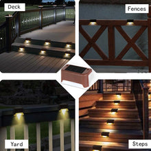 Load image into Gallery viewer, Solar Led Light Outdoor Garden Lights Waterproof Solar Lamp for Stair Garden Fence Decor Solar Lamp Sunlight
