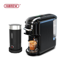 Load image into Gallery viewer, HiBREW Multiple Capsule Coffee Machine, Hot/Cold Dolce Gusto Milk Nespresso Capsule ESE Pod Ground Coffee Cafeteria 19Bar 5 in 1
