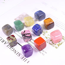 Load image into Gallery viewer, Natural Crystal Stone Ice Tartar Amethyst Rough Polished Cube Sculptures Square Suitable Crafts for Alcoholic Beverages 1PC
